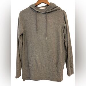 Members Mark Luxe Knit Hoodie Charcoal Heather Gray S